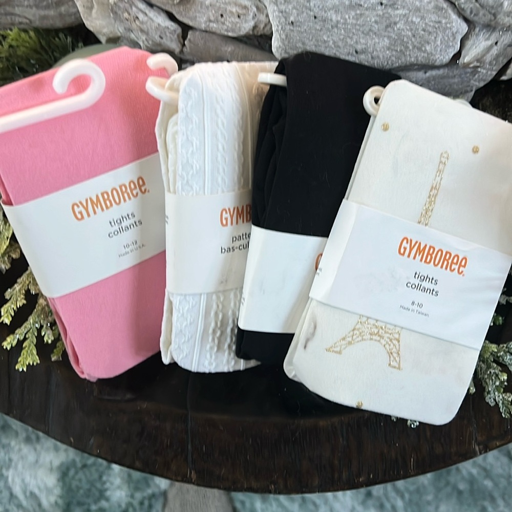 Gymboree footed tights size 10/12